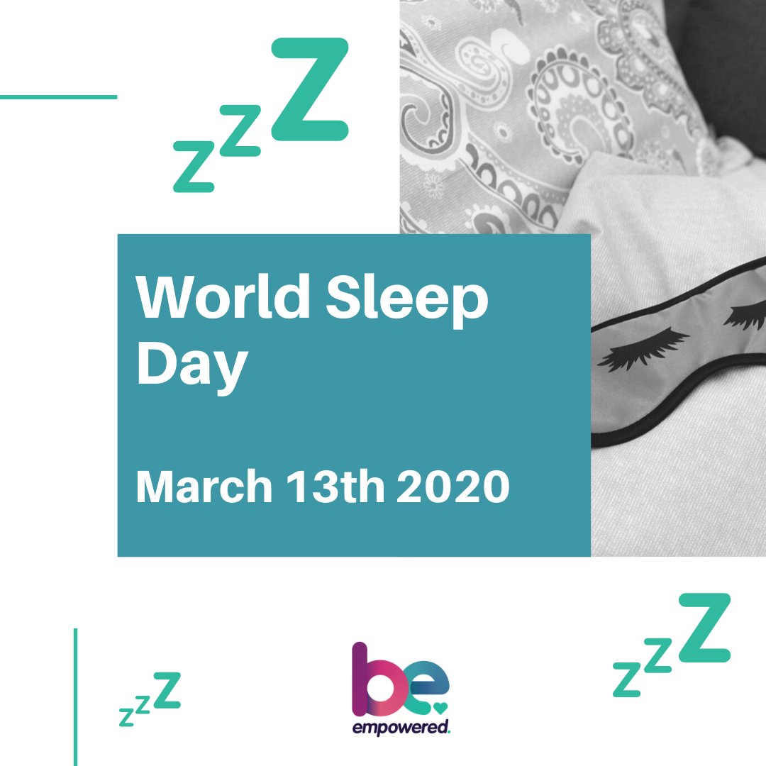 be_empowereduk's tweet photo. Today is #WorldSleepDay !

We know how important sleep is to our mental health and wellbeing. 

Lack of sleep can make us feel physically unwell as well as stressed and anxious.

This weekend (and beyond!) make an effort to get some good sleep.

#sleepwell #sleepformentalhealth https://t.co/kUAr0x5pB2