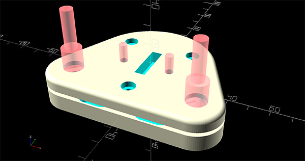 mauroalfieri's tweet photo. I used @openscad to modify the controller parts of #corobot, my #collaborative #robot #DIY, starting by a @thingiverse project
https://t.co/HV1DAjKM96 https://t.co/VUtjuvxHdV