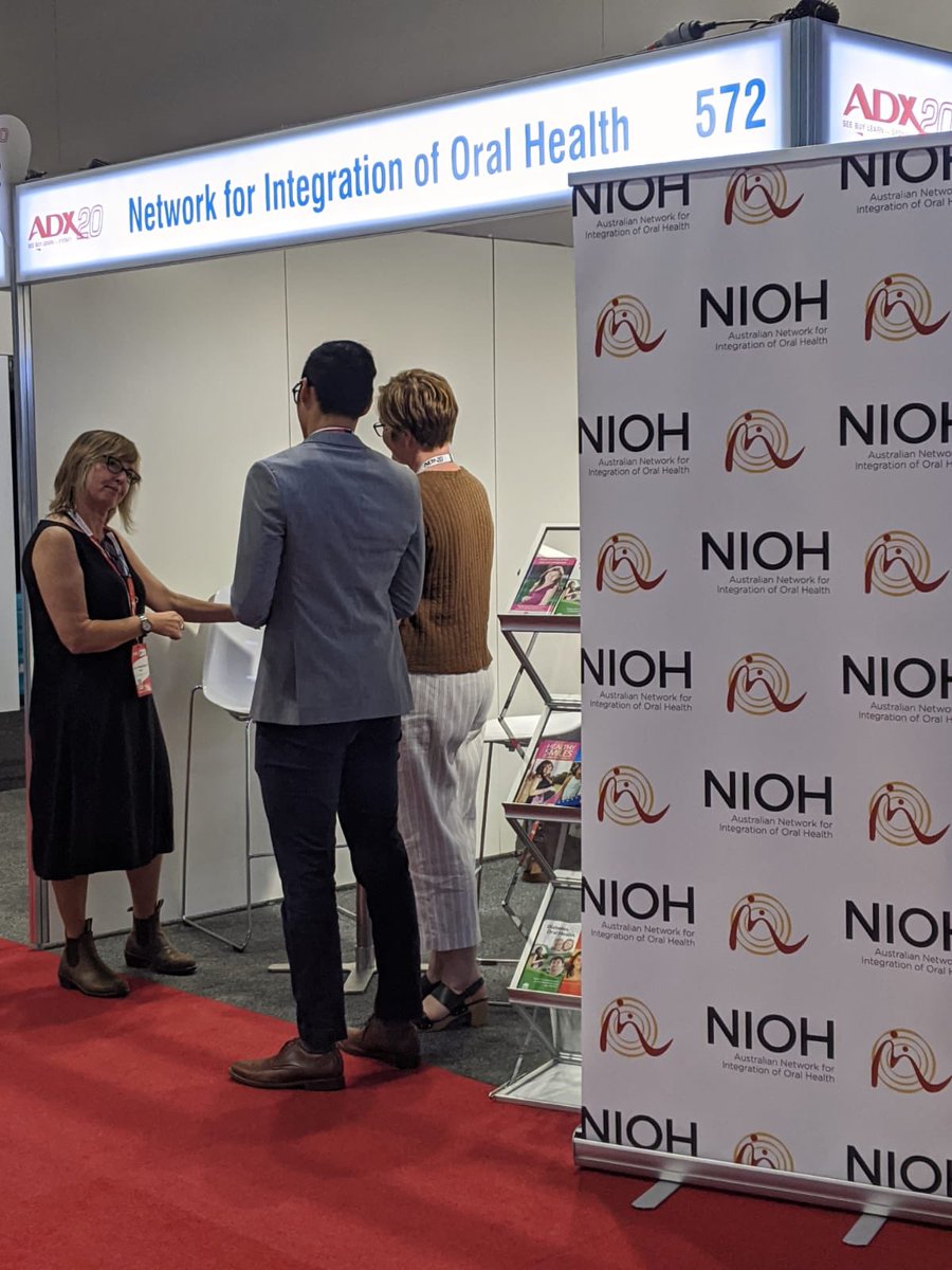 niohaustralia's tweet image. NIOH had a great opportunity today to connect with industry partners and showcase our vision at the premier dental event ADX20 Sydney. Big thank you to Australian Dental Industry Association @AusDental for supporting our stall. Lots of interest generated!!