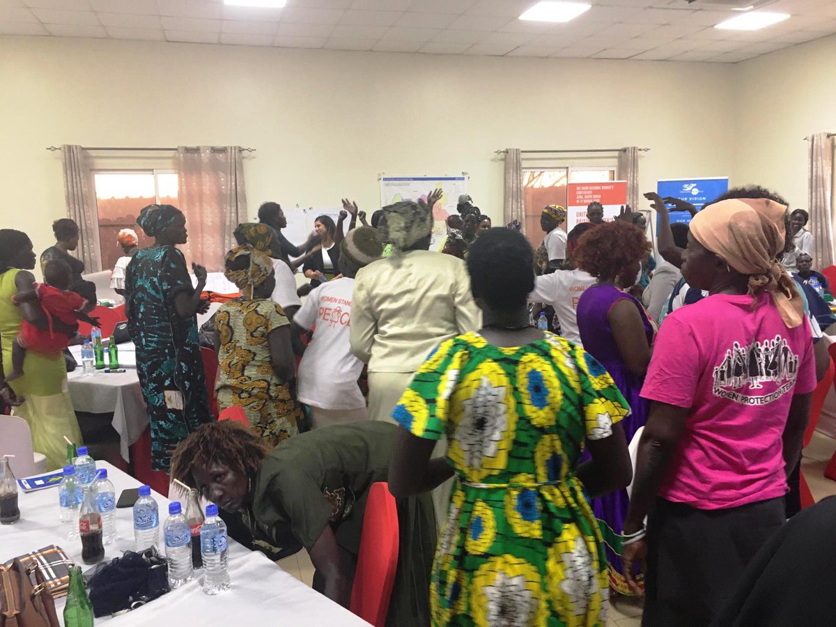 EUinSouthSudan's tweet photo. "We want to work with you to bridge the gap between experiences on the ground &amp; advocacy in the capital," said @SWalshEU as she joined women activists from across #SouthSudan at the Women's National Conference yesterday. @Peaceforce #IStandWithHer #ChangetheStory #protection https://t.co/rbFZIWB9en
