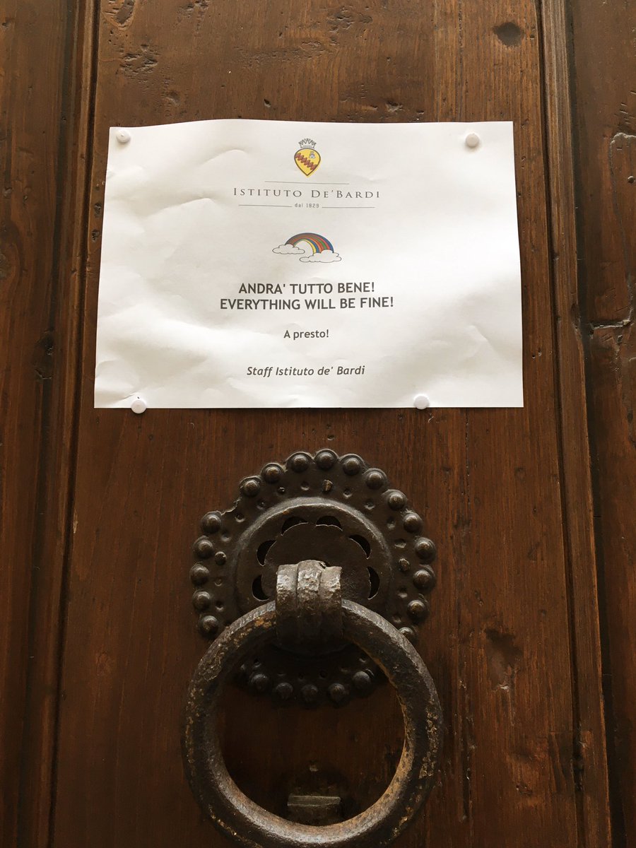 IstitutoB's tweet photo. Sul nostro portone 💖🌈

#firenze #artigianato #andratuttobene #Covid_19 https://t.co/dRdJdLTeN4