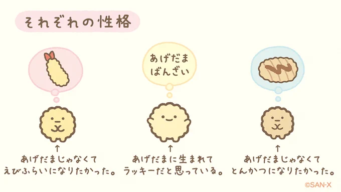 #あげだま のそれぞれの性格
#アゲアゲあげっコ #フライデー 