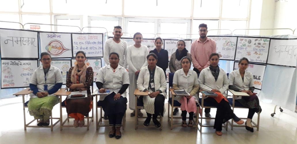 MMDUmullana's tweet photo. https://t.co/d6fkvT3mbg #Nursing students organized group project on Awareness of Glaucoma under the theme "Beat Invisible Glaucoma" at Eye ward of M.M Institute of #Medical Science and #Research.
#MMDU #Haryana #India #ThinkLearnSucceed https://t.co/Qf8B7hcgTd