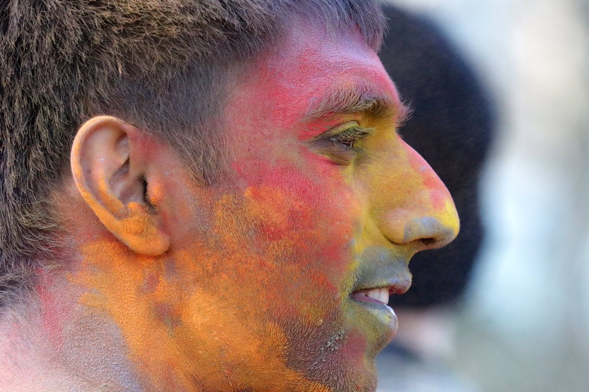 JimHigham's tweet photo. And another four shots from Wednesday’s excellent #holi   #holi2020   #holi2020  🎨 celebration at  University of Kent @UniKent . Thanks to @NHSFKent and all for organising and supporting the event as part of #worldfest at University of Kent. #worldfest2020 @UniKentGlobal https://t.co/u8A7T5yoCY