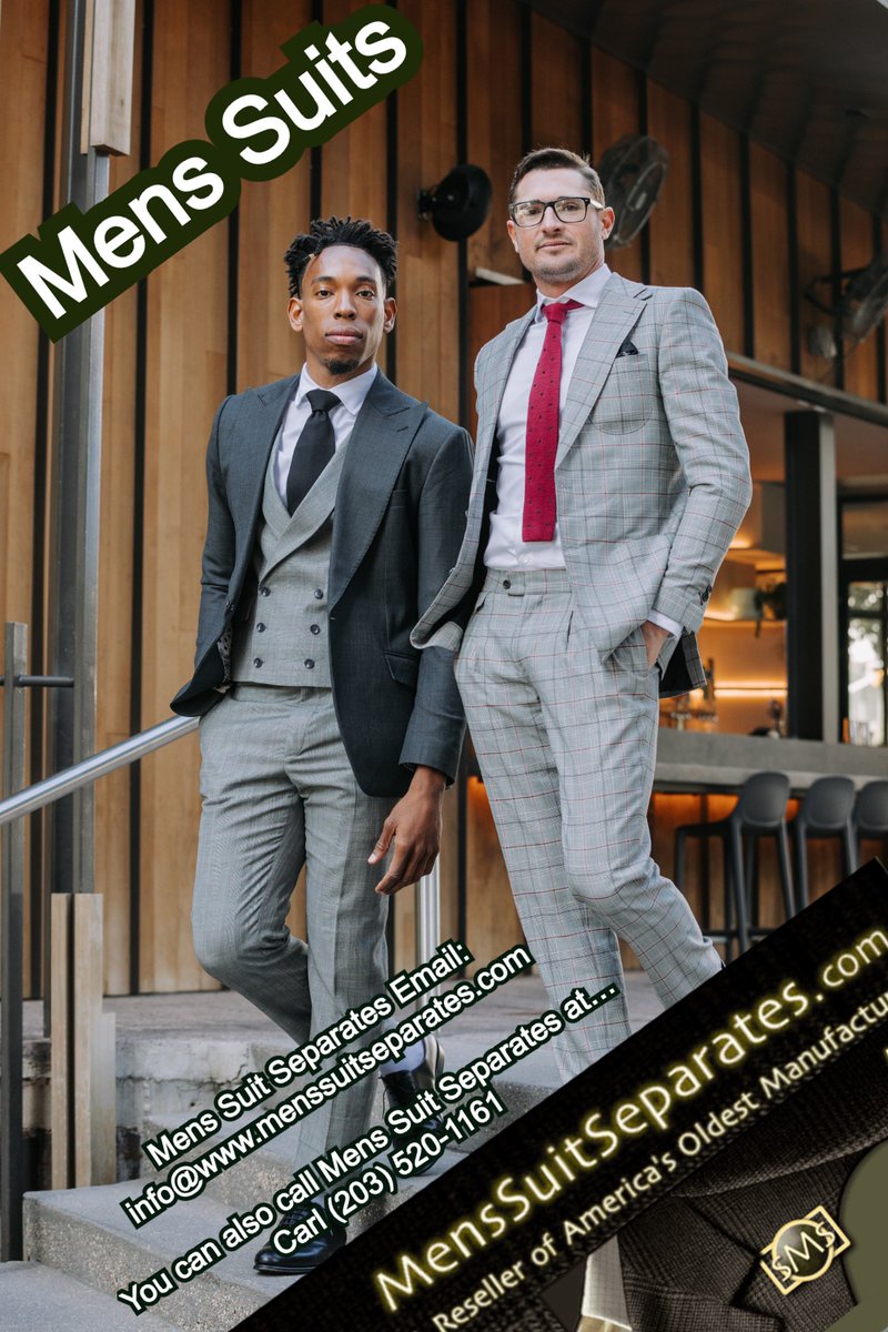 At #MensSuitSeparates, you will get suits for all seasons and occasions. Our suits are all fashioned by Hardwick, an esteemed century-old American clothing manufacturer and maker of modern men's suits that are both time-honored and distinct. bit.ly/2Qa7KAg