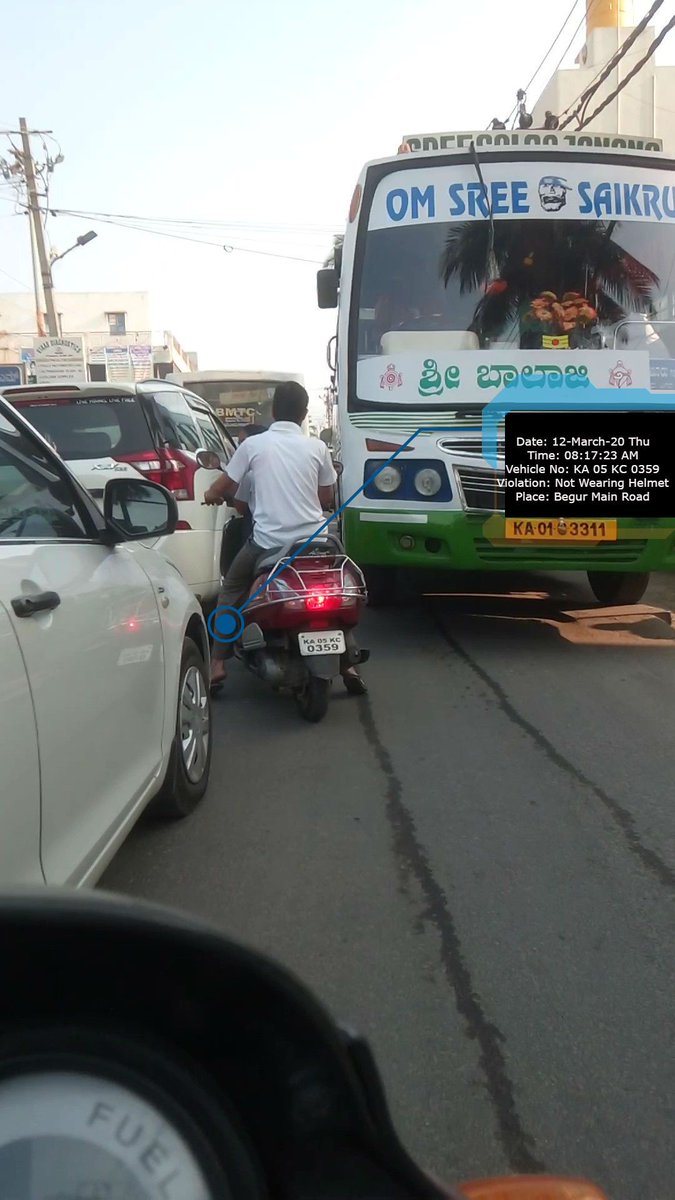RoadSenseAI's tweet photo. #AutoBot #AI #Follow_Traffic_Rules #BangaloreCityTraffic #RidingWithoutHelmet #RoadSafety #Section194D #RoadSense @blrcitytraffic @btppubliceye #WearHelmet #RideSafely
For More Information 
https://t.co/ujrsIqs6Ht https://t.co/ffnoQXmYqK