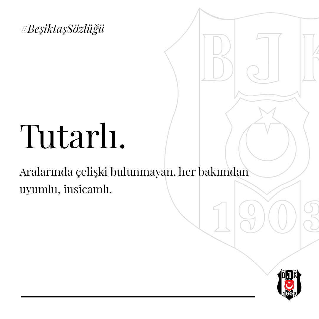 #BeşiktaşSözlüğü - 15

Tutarlı.

Aralarında çelişki bulunmayan, her bakımdan uyumlu, insicamlı.