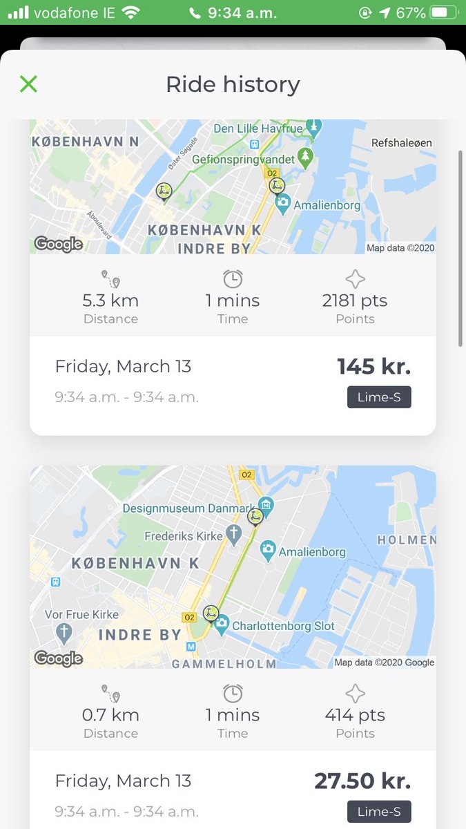 ruth_collins's tweet photo. @limebike @_LimeAID can you tell me why I am being charged from my Revolut account for rides in Copenhagen this AM, while I am in Dublin?  Please get back to me ASAP. https://t.co/5qONO1UeBh