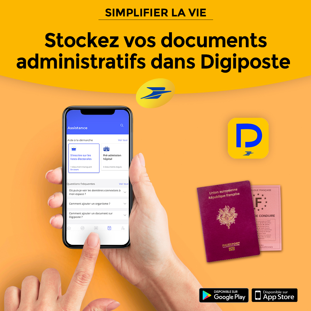 Oubliez la paperasse ! 🙌
L'appli Digiposte vous permet de stocker vos documents et vous aide dans vos démarches administratives, telles que l'inscription sur les listes électorales ou la procuration.
>> ow.ly/fE7F50yJ0v6