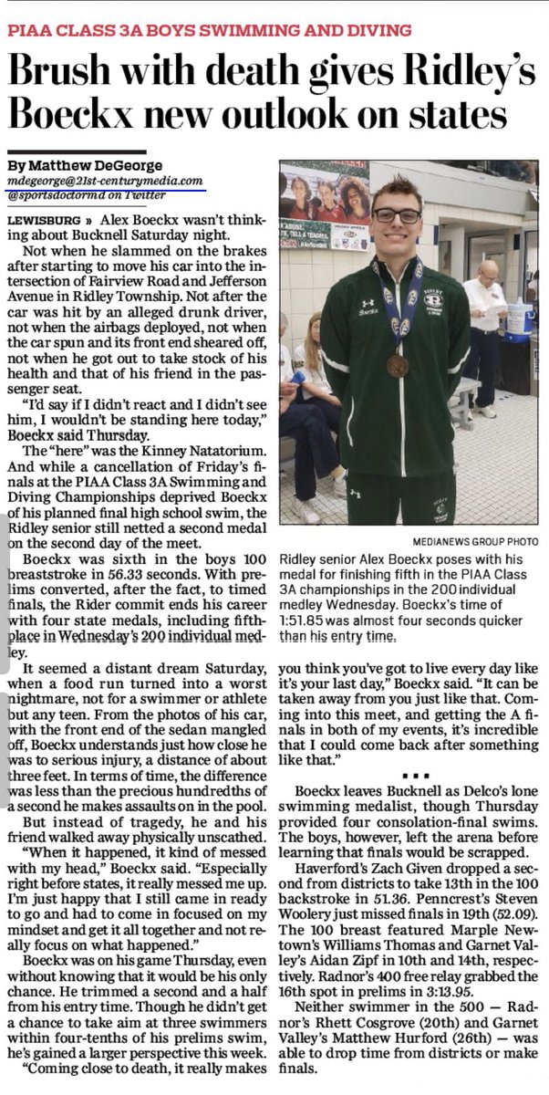 RidleyBSwimDive's tweet photo. A great reminder that there is more to life than just sports! https://t.co/ZFTmmZPrzt