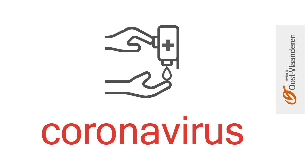 Ook Provincie Oost-Vlaanderen neemt maatregelen naar aanleiding van de uitbraak van het coronavirus. De recentste info en richtlijnen over het coronavirus blijf je volgen op oost-vlaanderen.be/coronavirus