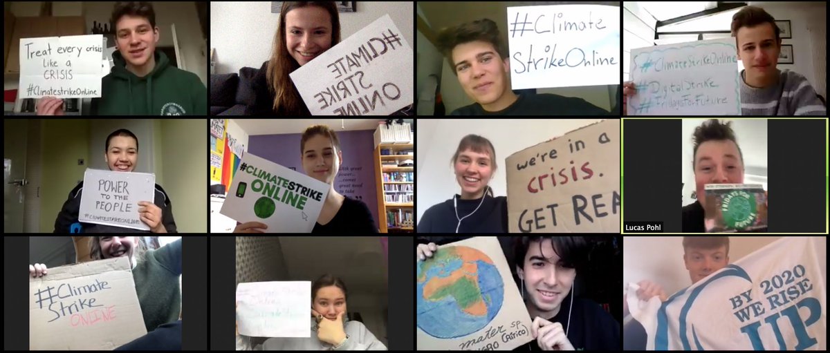 Every crisis needs to be treated as a crisis. We are all needed to take responsibility – that’s why we can’t flood the streets. But we can #ClimateStrikeOnline and flood the internet 🤟
#NetzstreikFürsKlima
