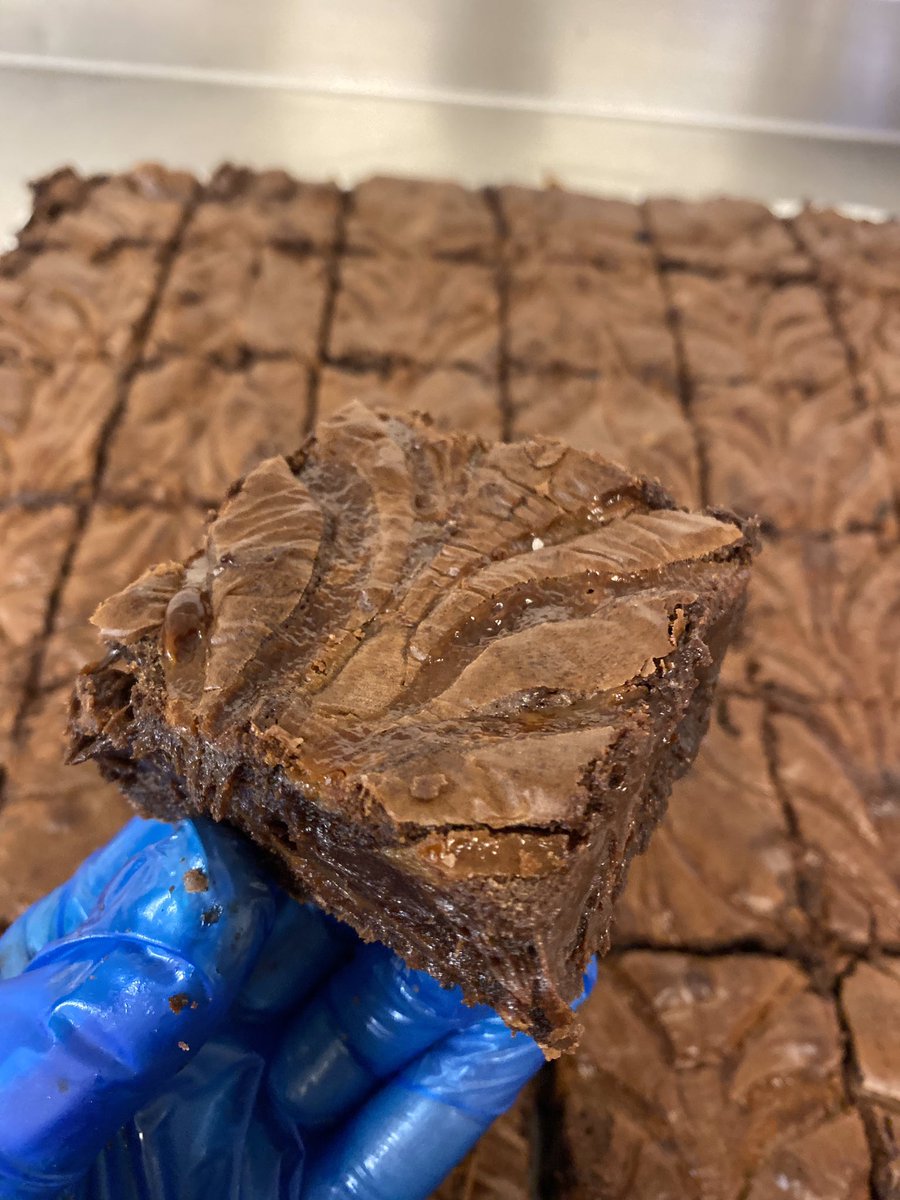 HillsBakery's tweet photo. Look how delicious today's brownies look! We have all 3 flavours available today plain, Oreo and salted caramel 😍keep your eyes peeled for Creme eggs brownie coming soon!! https://t.co/5OnBQvi3Ot