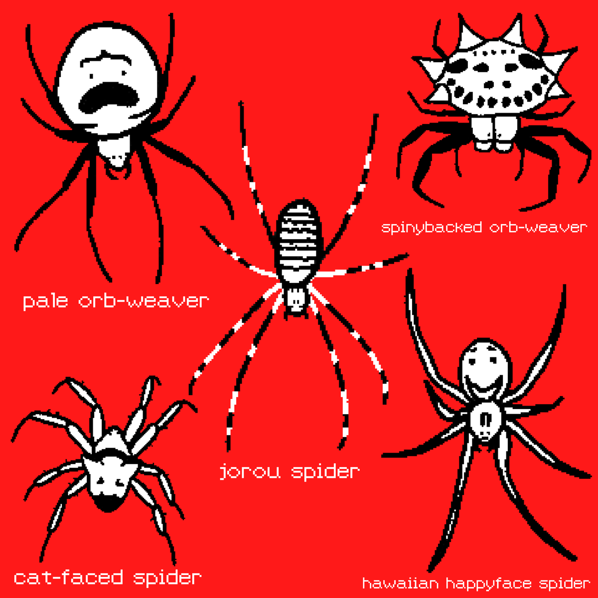 NoeyNever's tweet photo. Our next book will also include reference to early pixel sprites - here are some of Spinarak's arachnid inspirations in sprite form!🕷️🕸️
#pokemon https://t.co/oDfLxBNMp4