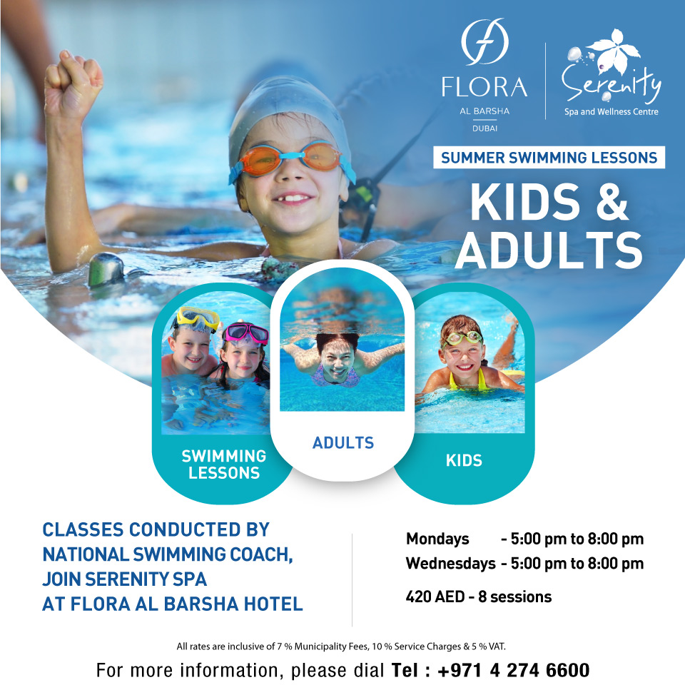 FloraAlBarsha's tweet photo. Come and Join us for Summer Swimming Lessons. Classes conducted by National swimming coach. For more information please dial +971 4 274 6600. https://t.co/J8FTmDzer7