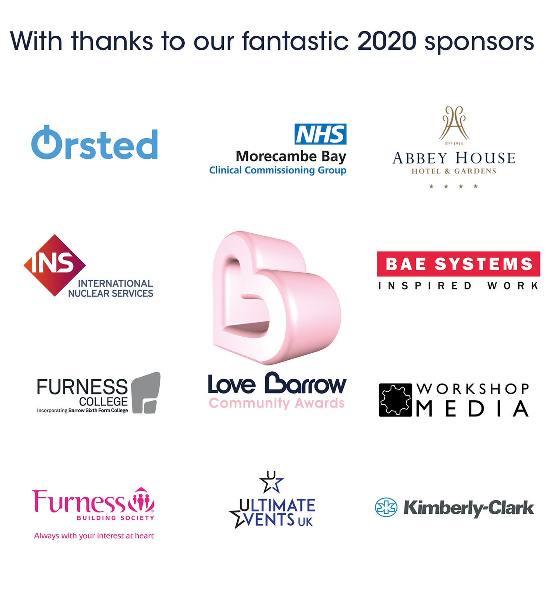 LoveBarrowAward's tweet photo. 👏SO MANY GREAT FINALISTS THIS YEAR!👏

We received over 280 FANTASTIC nominations that have been whittled down to just 26 worthy finalists.

We are very grateful to our category sponsors, allowing us to find &amp; recognise your COMMUNITY heroes!
#LBA20 #BarrowinFurness #LoveBarrow https://t.co/VeRWeWHvEP