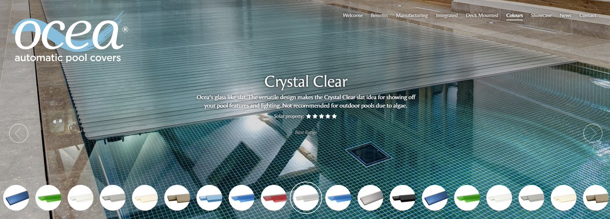 OceaUK's tweet photo. Check out our full range of colours on our website. https://t.co/Wi0IERy380
#SwimmingPoolCover #OceaPoolCover #PoolBuilder #PoolCover #OCEACovers @OceaUK @OceaInt @poolandspascene @poolbuilders1 https://t.co/33hBcm7fSm