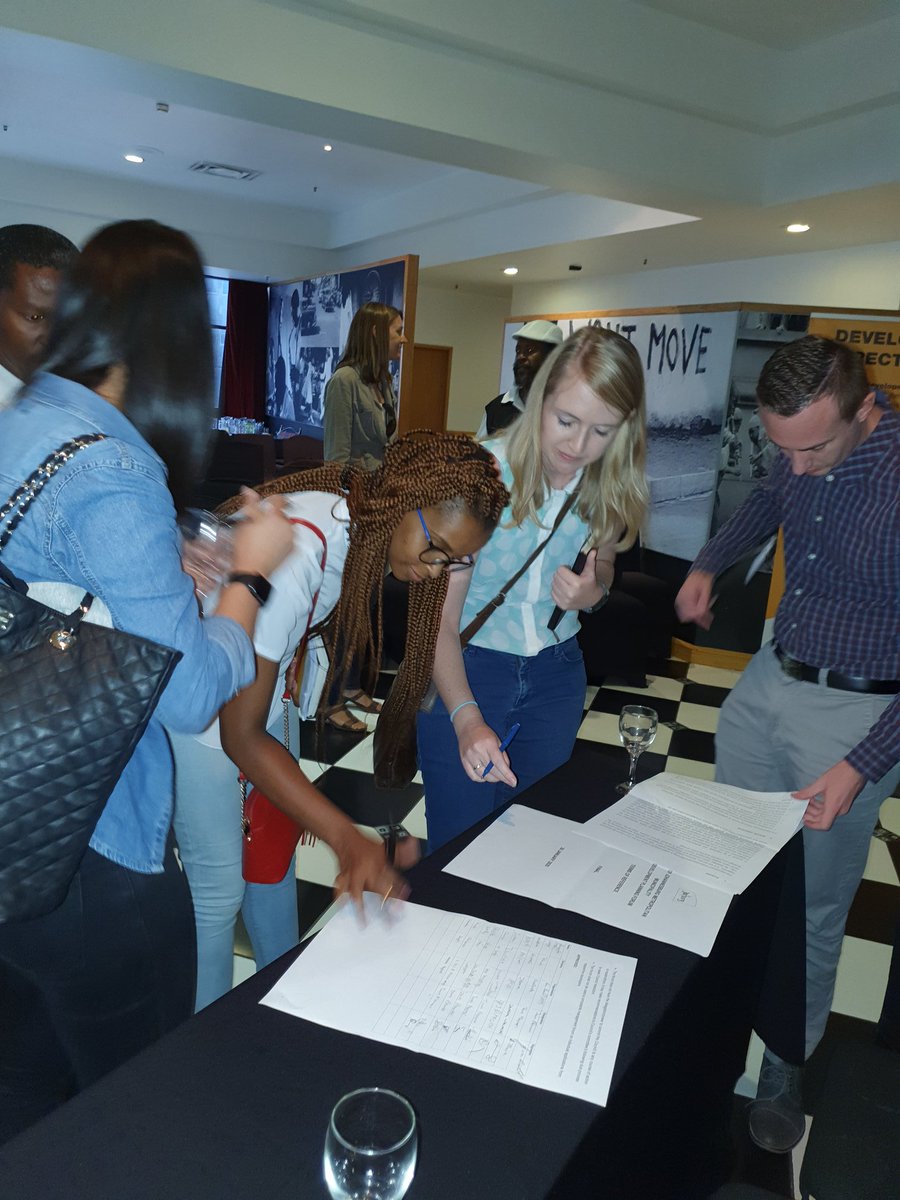 CityofJoburgZA's tweet photo. There you have it, Terms of Reference signed, sealed and delivered. #DevPlanForum #DPForum @CoJDevPlanning @Amolemo6 @KhozalLawrence ^PS https://t.co/L303IMMqgW