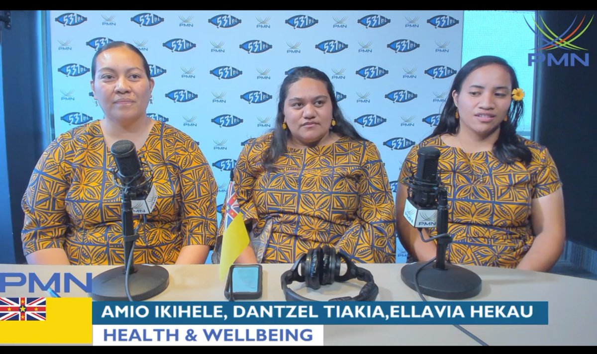 Amio, Dantzel and Ellavia - all proud 🇳🇺 Niue women - got the opportunity to go onto PMN Niue to talk about their postgraduate studies including their work with Moana Research 😍 Full interview via this link here: lnkd.in/eFjKF6Q #niue #pacifichealth #wellbeing
