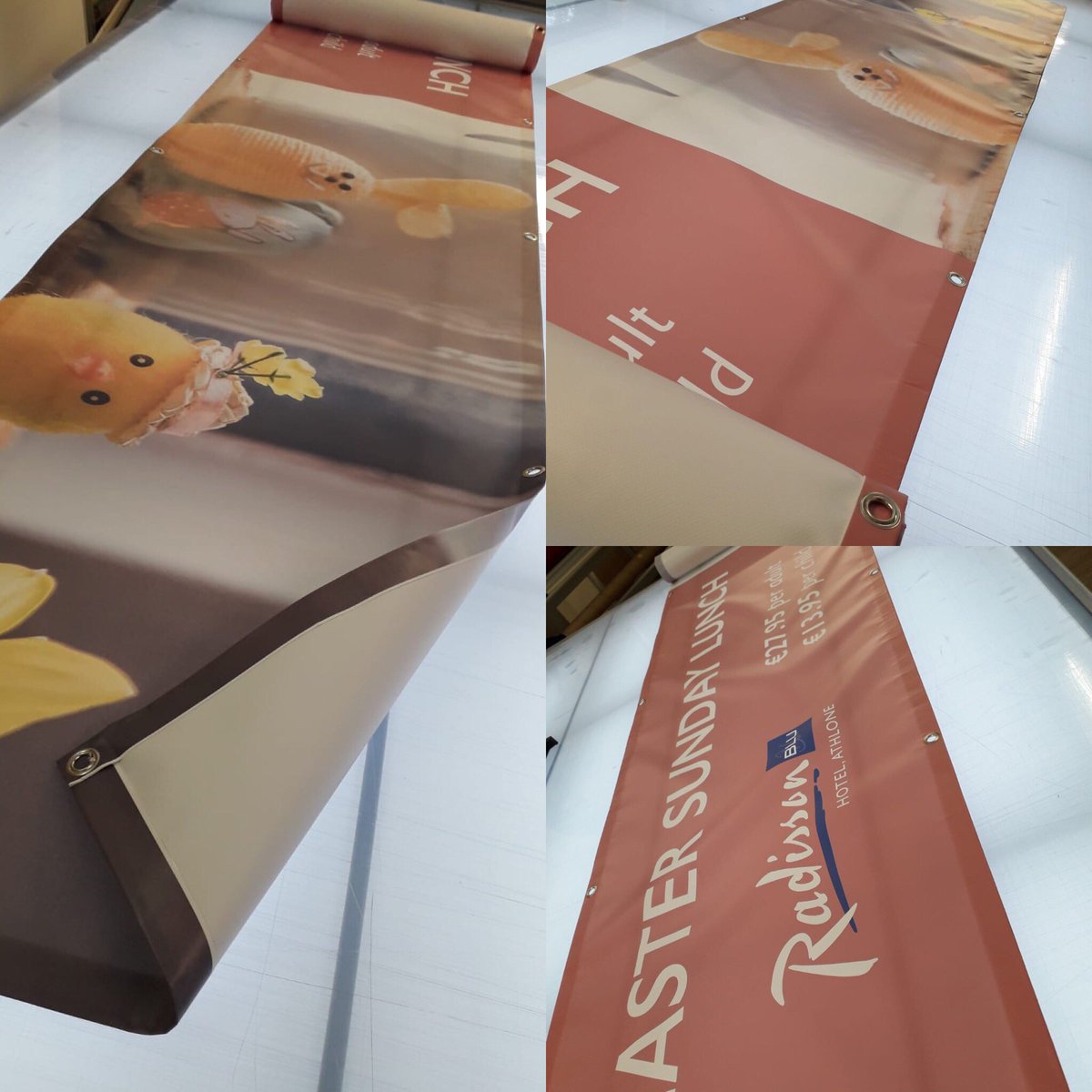 MidlandPrint's tweet photo. PVC banner completed for @radisson_blu_athlone. 😁👍
We do it all, from business cards, leaflets, signage, brochures, promotional gifts, pull up stands, banners and so much more! 

Contact us today to discuss 
📞 090 644 4779
✉️ info@midlandprint.ie
🌐 https://t.co/ZnGoPkDd9g https://t.co/iXDNIEJ6zg