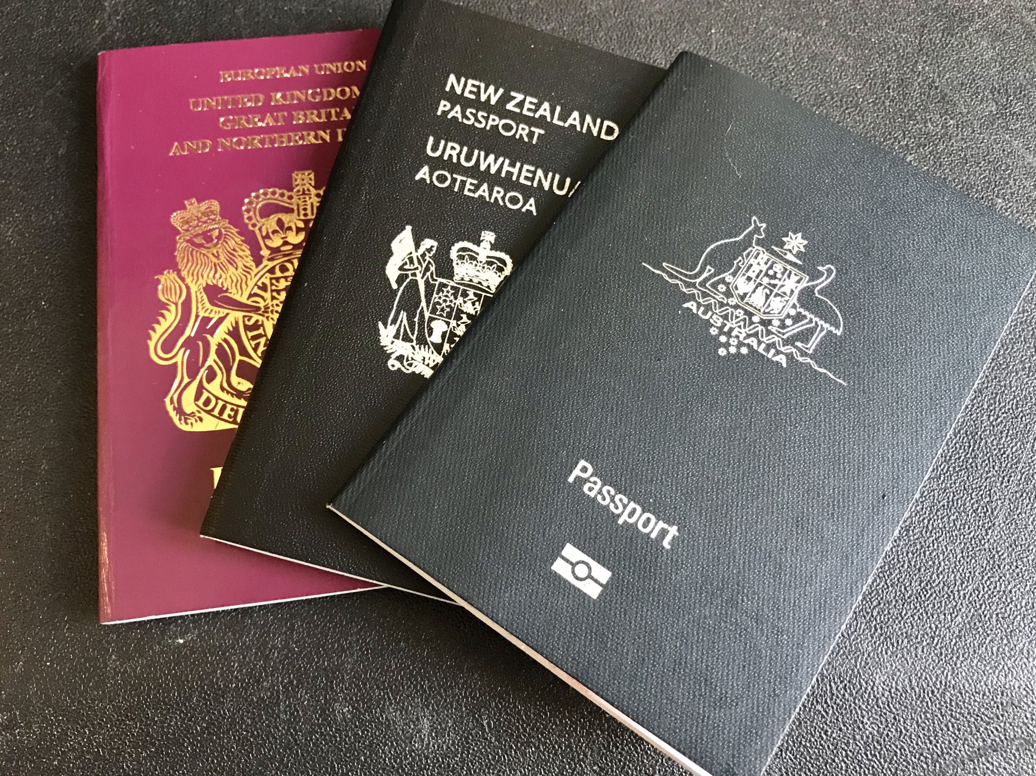 Graham Mack on Twitter: "Just getting all set for a big trip. Do I take my Australian  passport or my New Zealand passport? I'll only need my British passport if  I want