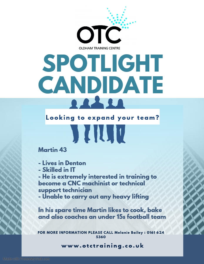 Looking to grow your team with a talented apprentice?
#seedifferent #Apprenticeship #apprenticeships #vacancy #Engineering #GreaterManchester #vacancy #otc #vacancies