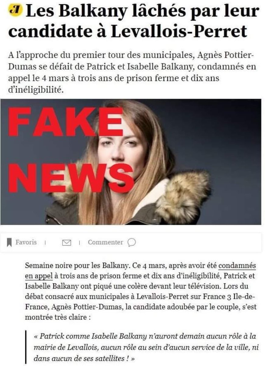 jcastanie's tweet photo. Pour ceux qui pensent que la candidate #Pottier n’est pas une candidate #Balkany Ste 😆😂 Bref de la manipulation habituelle de qualité assez bas de gamme 👻🙏😜😱🤩 #Levallois #Municipales2020 https://t.co/xMJBLj8JCn