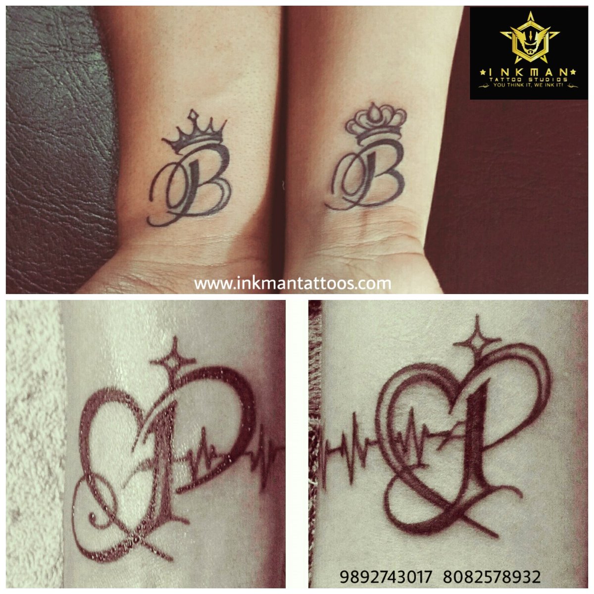 Buy Letter S Temporary Fake Tattoo Sticker set of 2 Online in India - Etsy