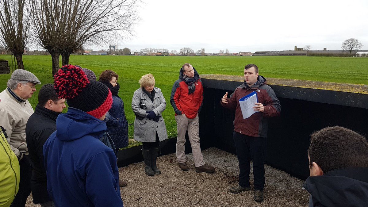 RSMEPEW's tweet photo. #ExBK20 Maj Kiddie briefing on the 1st battle of Ypres and WO2 Egan considering the developments of offensive doctrine through WW1. @Proud_Sappers @CommandantRSME @RE_Hist_Society @Commander8X https://t.co/M3UiHpo4kE