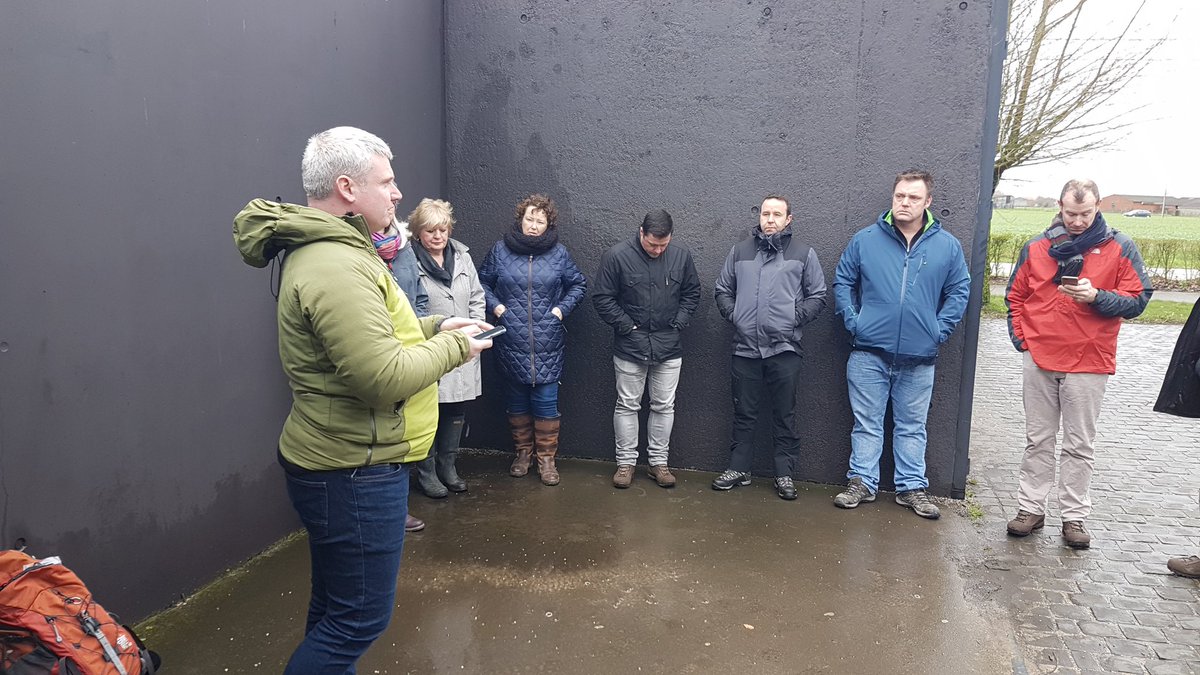 RSMEPEW's tweet photo. #ExBK20 Maj Kiddie briefing on the 1st battle of Ypres and WO2 Egan considering the developments of offensive doctrine through WW1. @Proud_Sappers @CommandantRSME @RE_Hist_Society @Commander8X https://t.co/M3UiHpo4kE