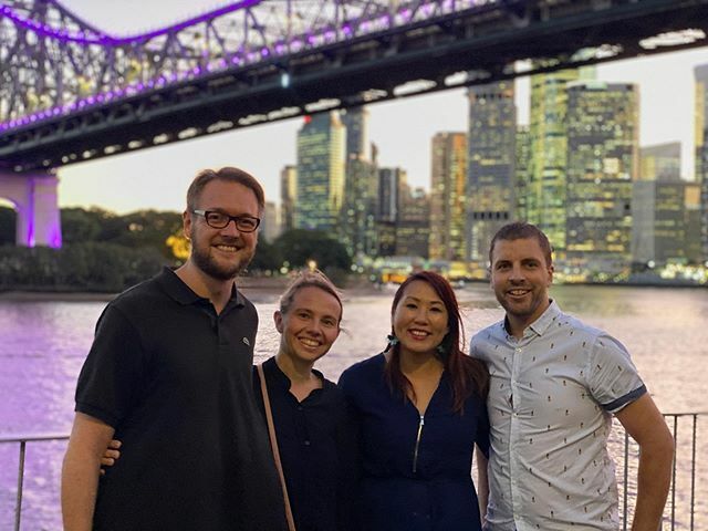 LisaMa_'s tweet photo. We were excited to have Sebastian and Romy visit us in Brisbane! We had met our German friends on our recent Intrepid tour to Vietnam. Brisbane wasn’t originally on their itinerary so we’re grateful they made the impromptu trip, and to see us. Tomorrow f… https://t.co/y7qyoSEqyJ https://t.co/KyKQ4GFscG