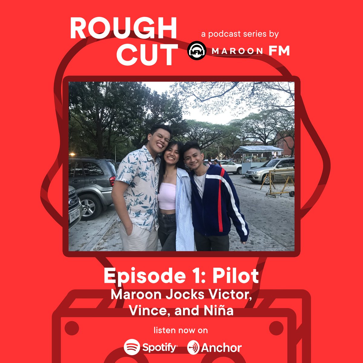 maroon_fm's tweet photo. On this pilot episode, Maroon Jocks Victor + Vince + Niña are taking the mic because finally, the timing is right 😉
Hear what they have to say about starting the podcast 🎙, what there is to love about UP ❤, and having Maroon FM as family 🔥.
#RoughCutSayWhat
#GoneBeyond https://t.co/42aeNuZhYO