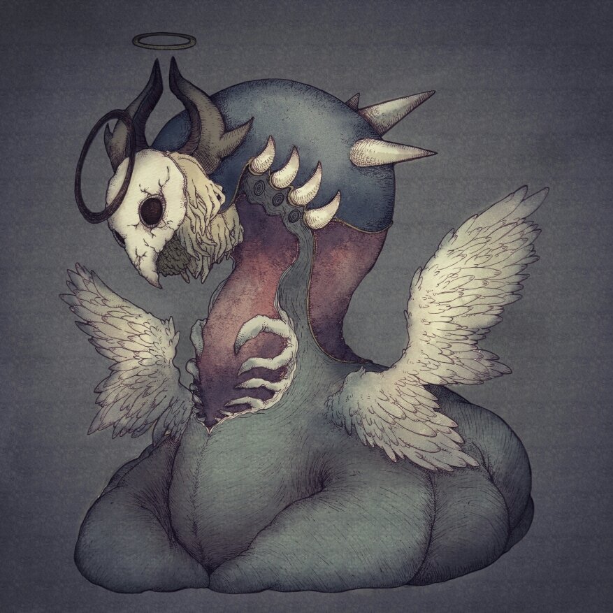 untiman524's tweet photo. #人外のイラストだけで興味を持ってくれる方へ届け
#春の創作クラスタフォロー祭
1年ぶりくらいのお絵描き垢再開です( ˶ˆ꒳ˆ˵ )
2ヶ月に1枚程度の遅筆野郎ですが、よければ～☺️💕 https://t.co/sn5pLEaAST