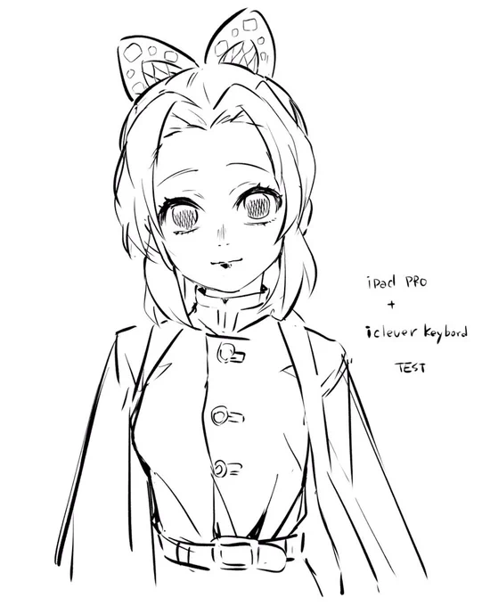 一応テスト絵をアップ しのぶちゃん☺️☺️ 