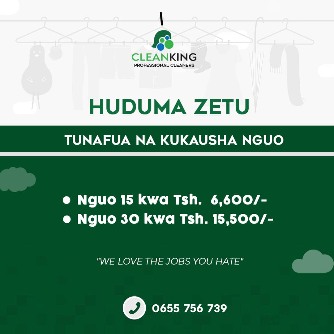 JohnieZeBest's tweet photo. Najua Kuna Wakati Tunakamatwa na Majukumu Ya Hapa Na Pale Mpaka Tunajikuta Tunashindwa Kufanya Majukumu Mengine, Hawa #CleanKing Wako Tayari Kukusaidia Kufua Nguo Zako.
- Wanapatikana Dar Namba Hizo 👇
#UsafiWakoWanajari
#Tunakufulia https://t.co/gK4y5DCEf8
