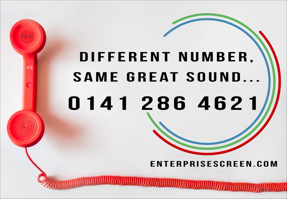 EntrpriseScreen's tweet photo. 🚨We have a new phone number for our Glasgow office🚨 https://t.co/E46qQHK28d