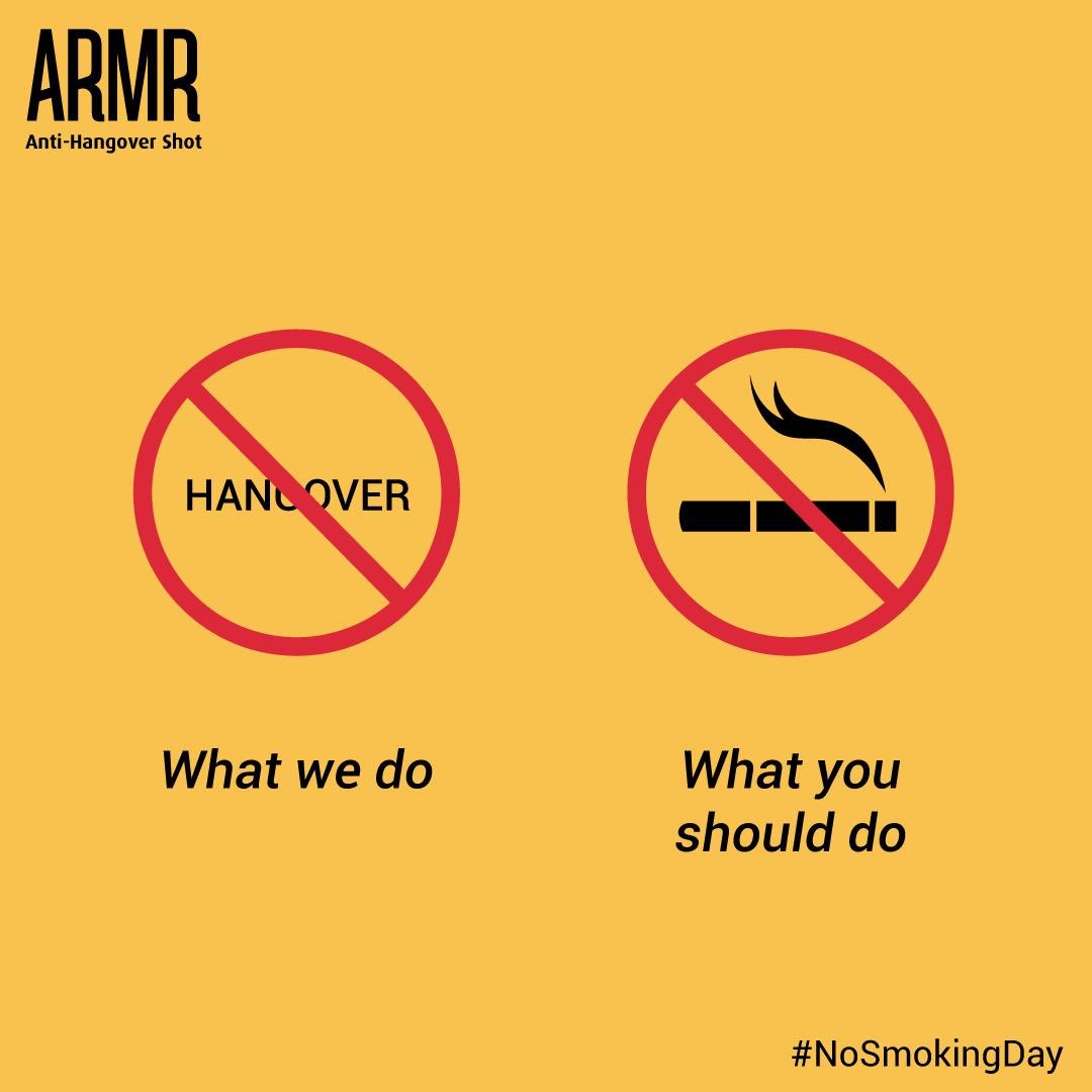 We do our job well. We also really believe in you. 

#ARMR #HelpsPreventHangovers #TopicalSpot #NoSmokingDay #CreativeSpot #TrendingFormat #OfficialSocialSamosa #MadOverMarketing #NoHangover #Parties #Clubbing #ARMRUp #Drinks #DelhiNightLife #MumbaiNightLife #BangaloreNightLife