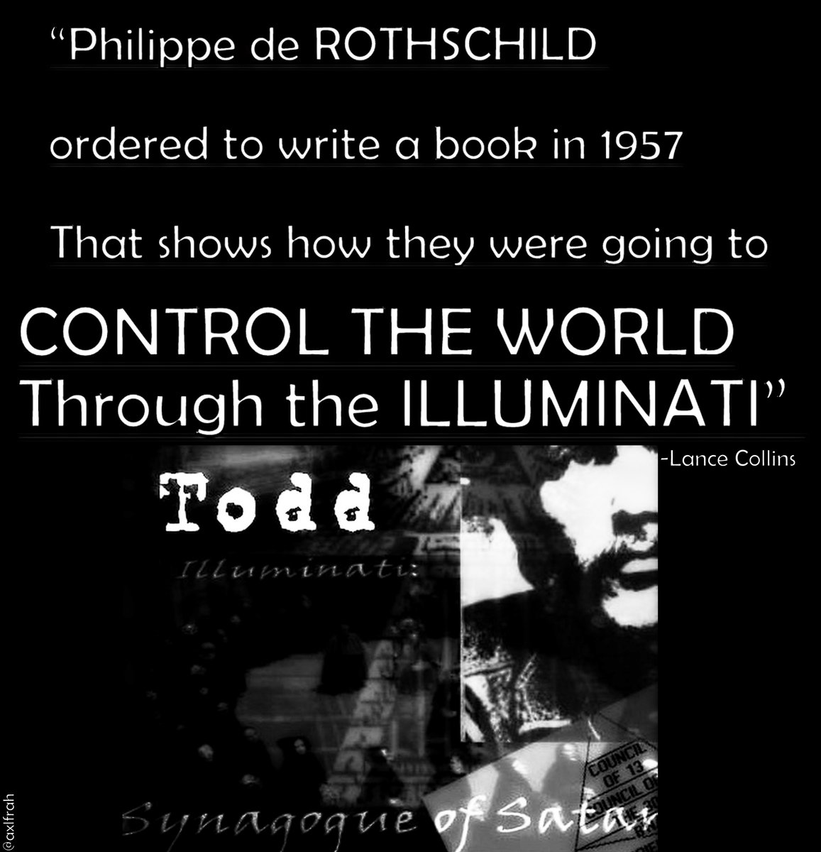 secretomatrix's tweet photo. #WorldEventsPlanned
#FakeEpidemics
#OilManipulation
#FalseWars
#EconomicCrisis
#FoodScarcity
#Coronavirus
#NewWorldOrder
#IlluminatiBloodlines
#Collins
#Rockefeller
#JohnTood
#DruidCouncil
#FindTheTruth
๐ https://t.co/fmnVeaM45G https://t.co/xozIpFndc8