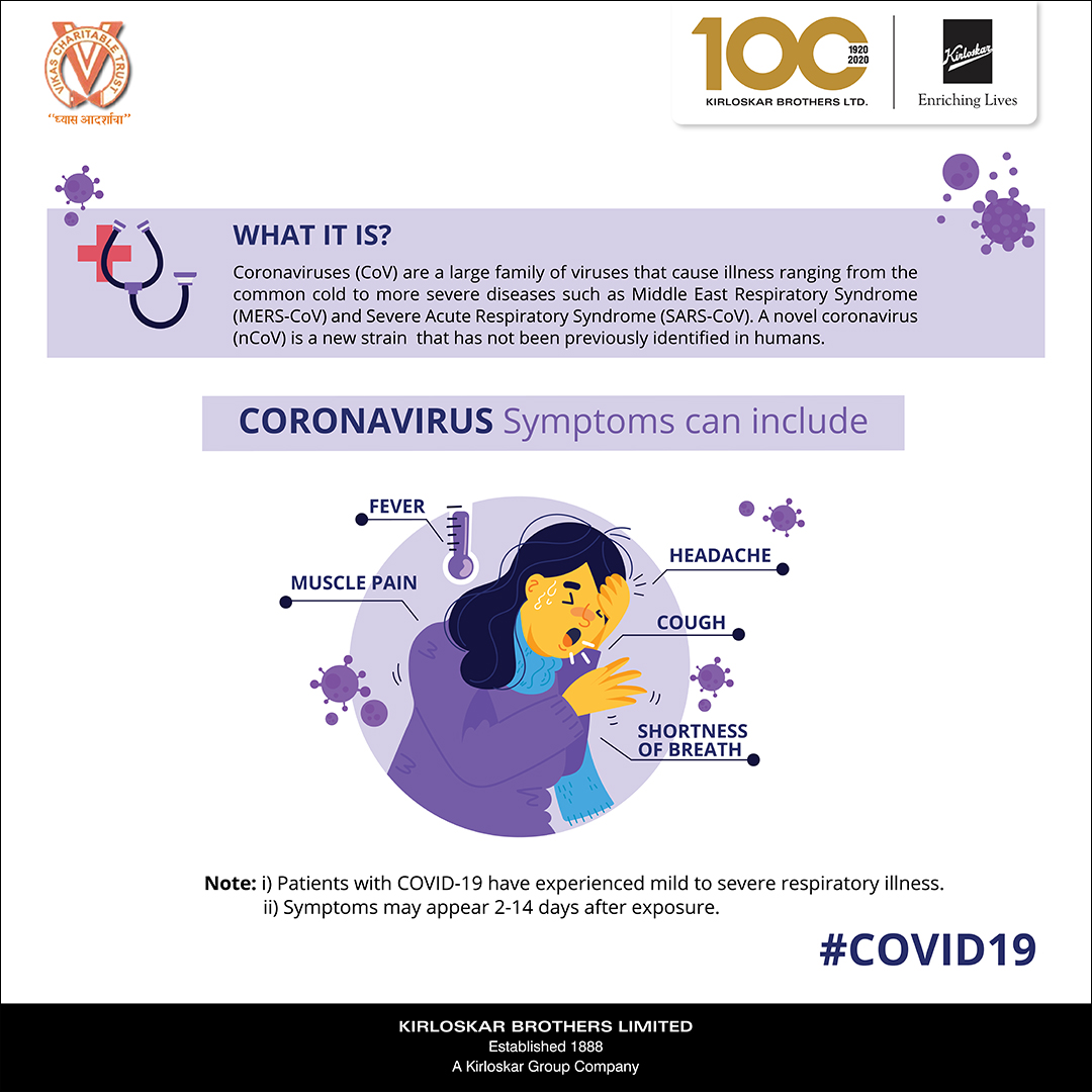 KBLPumps's tweet photo. Here are a few major symptoms seen in a person supposedly affected by #coronavirus or #COVID19. If you find any of the symptoms, do consult a doctor at the earliest. Remember, we all have a responsibility to prevent Coronavirus spread. #StaySafe and #TakeCare
#corona #kblcares https://t.co/YBwsJtXJN2