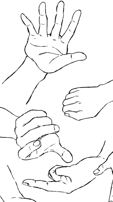 「真面目な練習もしてるんやで」
っていう露骨なアピール🖋

アナログで色々な手を描いてみました。
#イラスト #練習 #手👊✌️✋ 