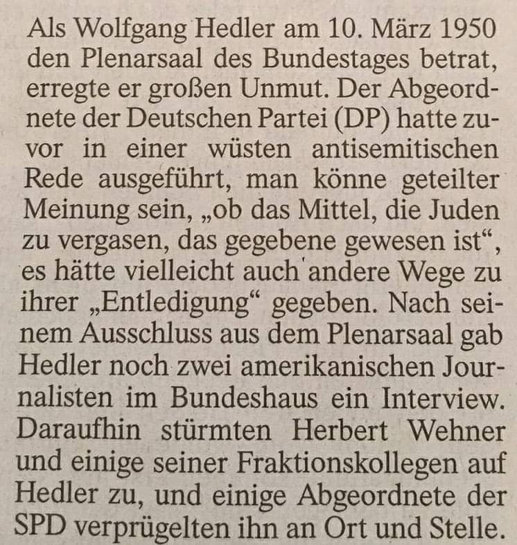 nordcomputer's tweet photo. Gestern vor 70 Jahren: SPD-Abgeordnete verprügeln einen Antisemiten von der DP. #mitrecht https://t.co/GwjgtjZ1M8