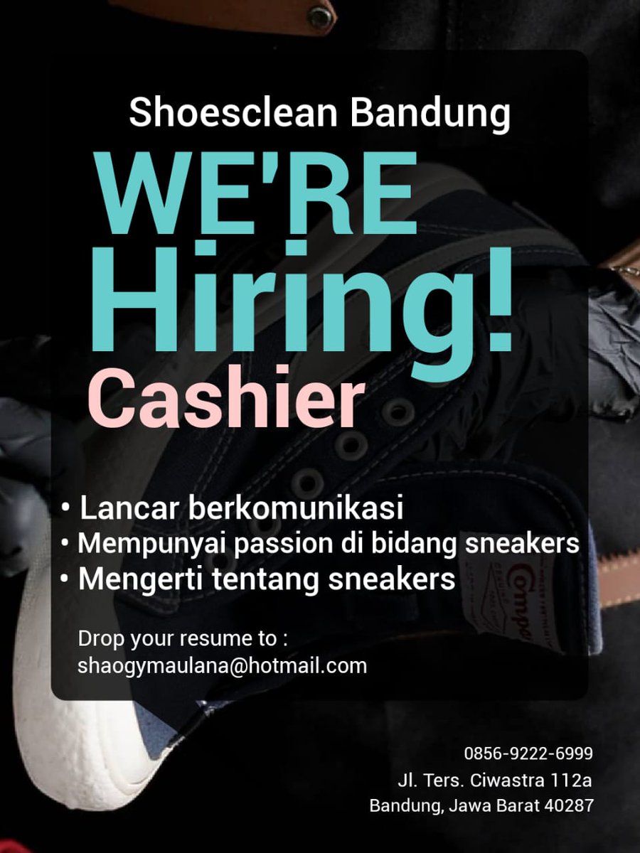 tertila14's tweet photo. @twitlowongan @infolokerbdg @infobandung @infobdg @lnfobandung @bdgshoes @persib https://t.co/xkdoOcszqP