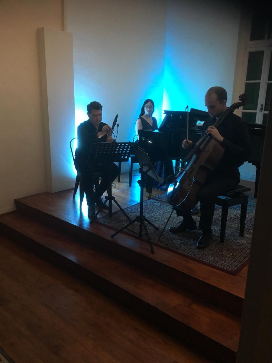 PLinCyprus's tweet photo. We are glad that the exhibition about #Chopin2020 was presented also in #Paphos @Technopolis20. Thank you „Baltic Trio” for the beautiful performance 🎹 https://t.co/olMw1hqsbP