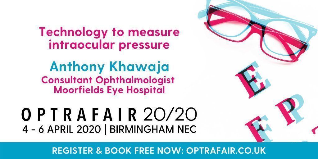 OpSupAssc's tweet photo. Anthony Khawaja, Consultant Ophthalmologist currently working in the #glaucoma service at Moorfields Eye Hospital will be presenting ‘Technology to Measure Intraocular Pressure’ at #Optrafair 20/20
👉 https://t.co/8v6ZHSrmXa
@anthonykhawaja
@Moorfields
@EyeCharity https://t.co/X5T1dzcsWe