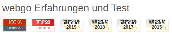 webgo_de's tweet photo. Monatlich vergibt #HOSTtest an die besten 20 #Webhoster das Zertifikat TOP20. Dafür werden die #Bewertungen, Besucherzahlen & #Verfügbarkeit der #Hoster getestet und verglichen. Zusätzlich gibt es ein 100% Verfügbarkeitssiegel...
Auch diesmal haben wir wieder beides erreicht!
🧡 https://t.co/n0zpClJqUf