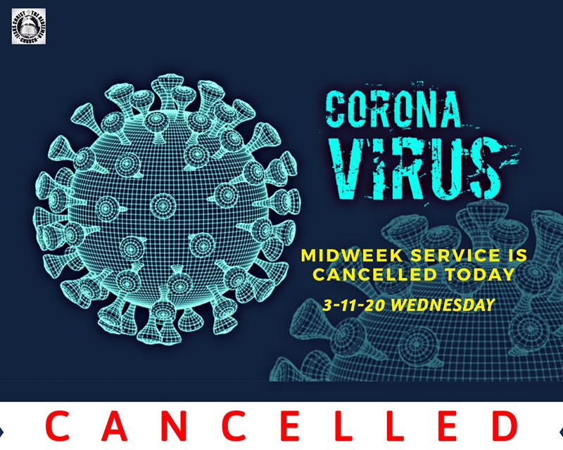 OfficialJCRC's tweet photo. Dahil po sa COVID19 precaution, cancelled po ngayong araw ang ating midweek service. Bagkus, tayo po ay hinihikayat na magkaroon ng individual 24 hours fasting and prayer. 

God bless everyone! https://t.co/Xz8njKESoF