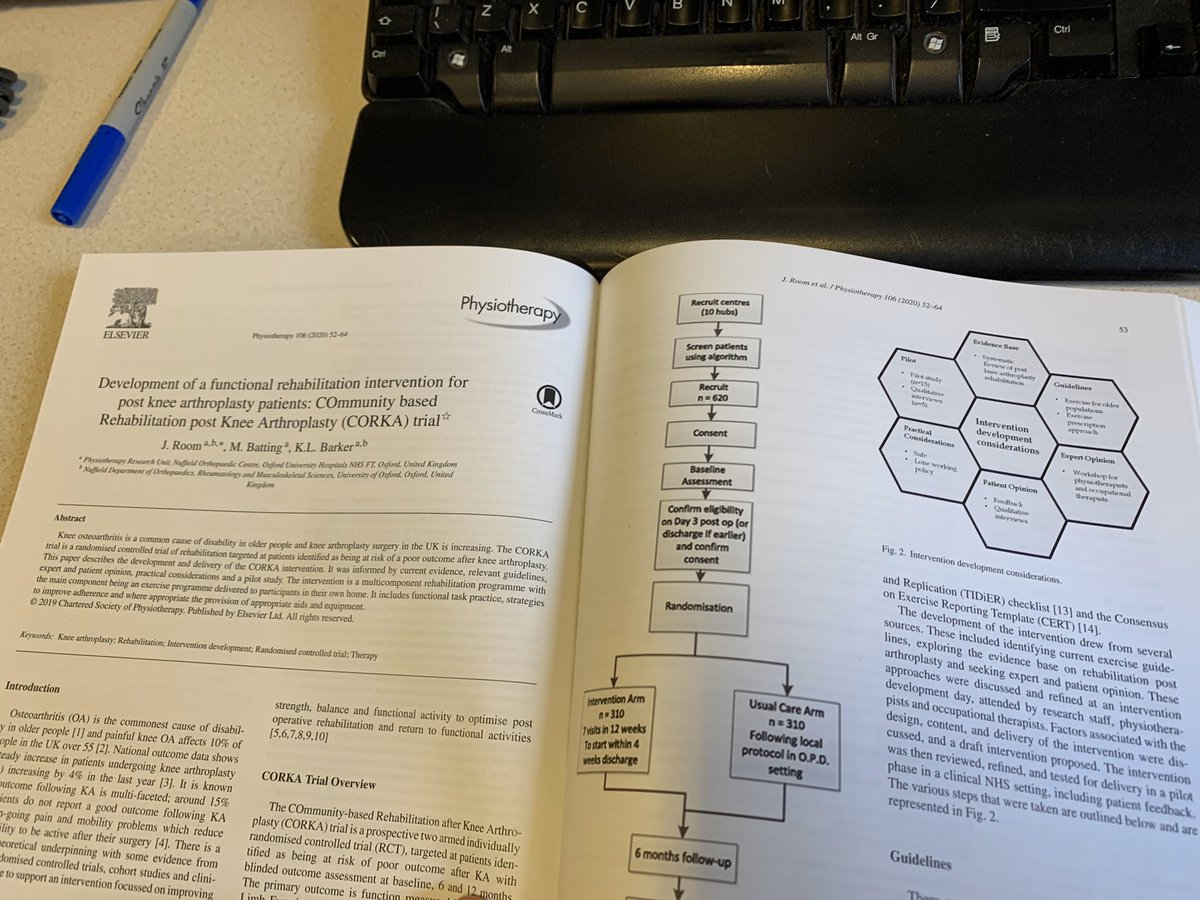 JonRoom's tweet photo. It’s in print 🙂

Development of a functional rehabilitation intervention for post knee arthroplasty patients: COmmunity based Rehabilitation post Knee Arthroplasty (CORKA) trial

https://t.co/6p2TVjdt9t https://t.co/5So9QfGc7a