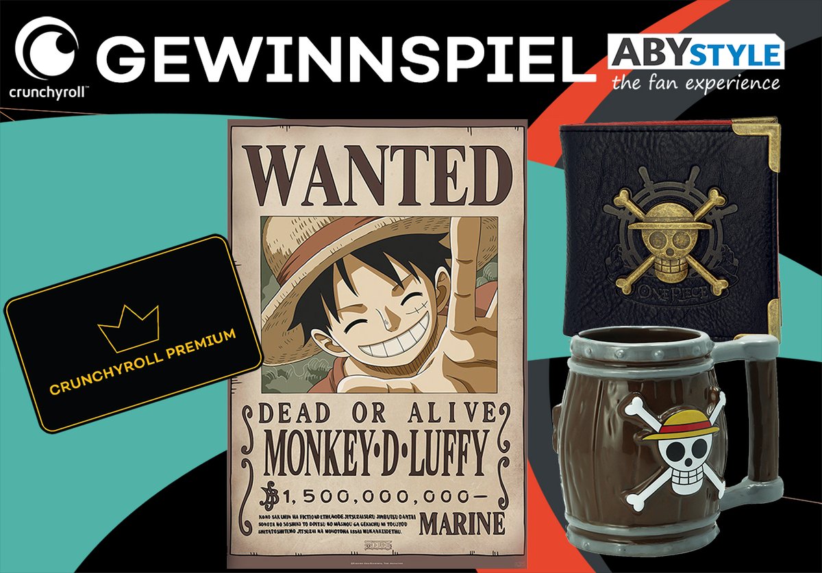 Crunchyroll_de's tweet image. ++GEWINNSPIEL++

Zusammen mit @_ABYstyle verlosen ein Fanpaket zu One Piece✨

Hier könnt ihr teilnehmen &amp;gt;&amp;gt; got.cr/OnePieceABYGew…
