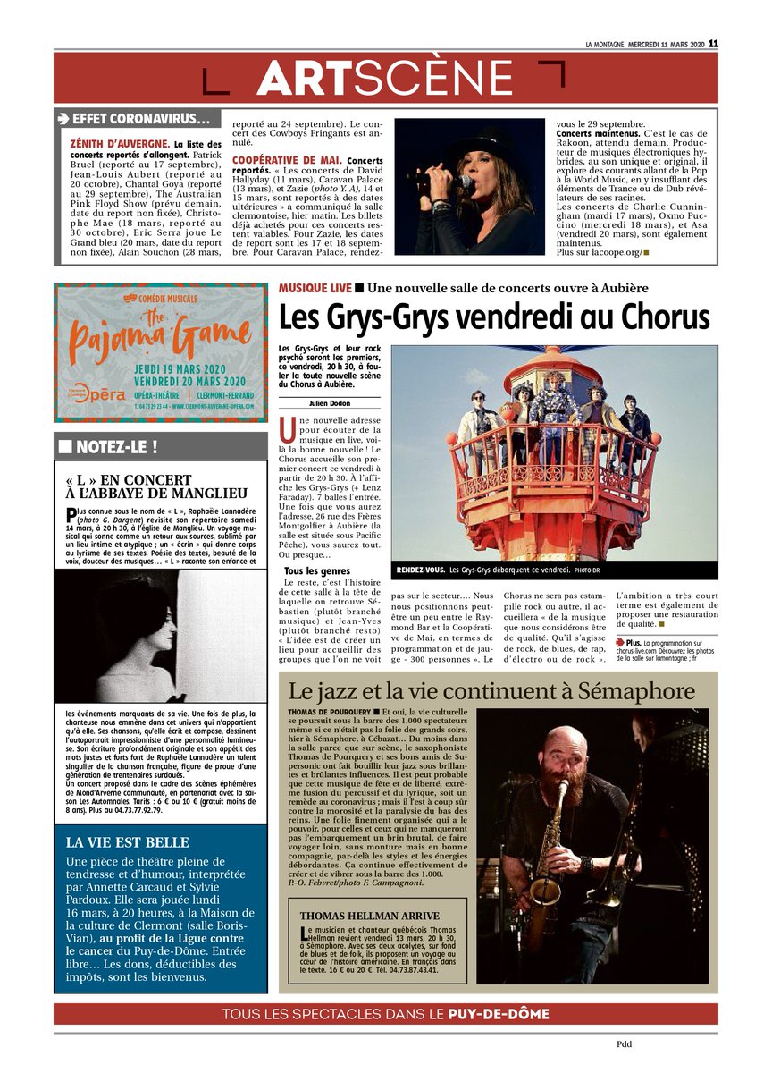 SemaphoreCeb's tweet image. L’ovni du #jazz #ThomasDePourquery et son #Supersonic ont été déposé sur la scène du Sémaphore hier soir pour leur dernière date de tournée. Adeptes du genre ou petits curieux se sont pris une sacrée claque ! 👽👏🏻 @lamontagne_fr