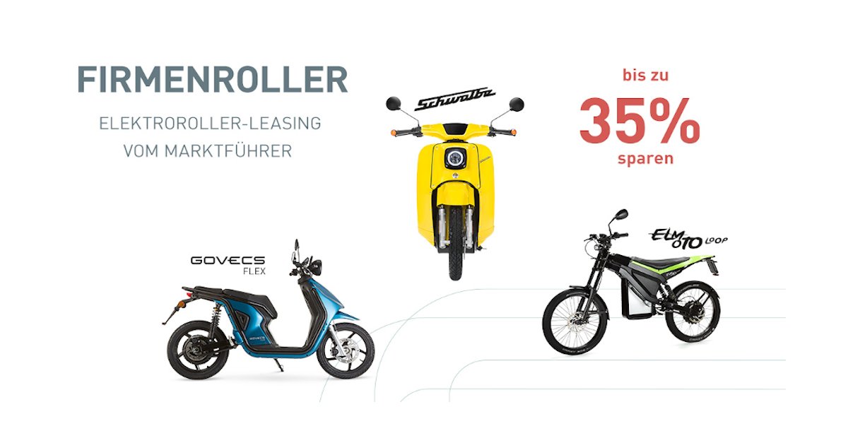 Win-Win-Situation gefällig?
Arbeitnehmer sparen beim E-Roller-Leasing von GOVECS bis zu 35%, für Arbeitgeber ist es ein smartes Tool zur Mitarbeitermotivation und –bindung.
Alle Details findest du unter govecs-scooter.com/firmenroller